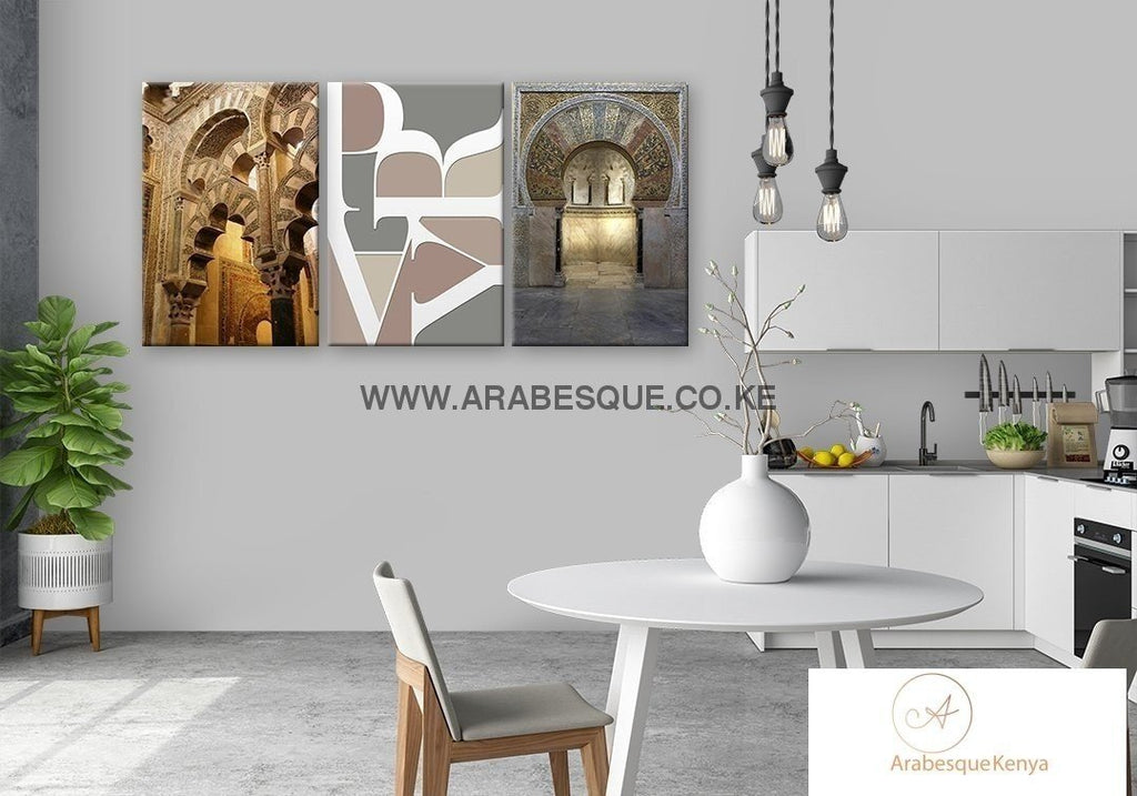 Pray Series Set The Great Mosque Of Cordoba Canvas Set - Arabesque